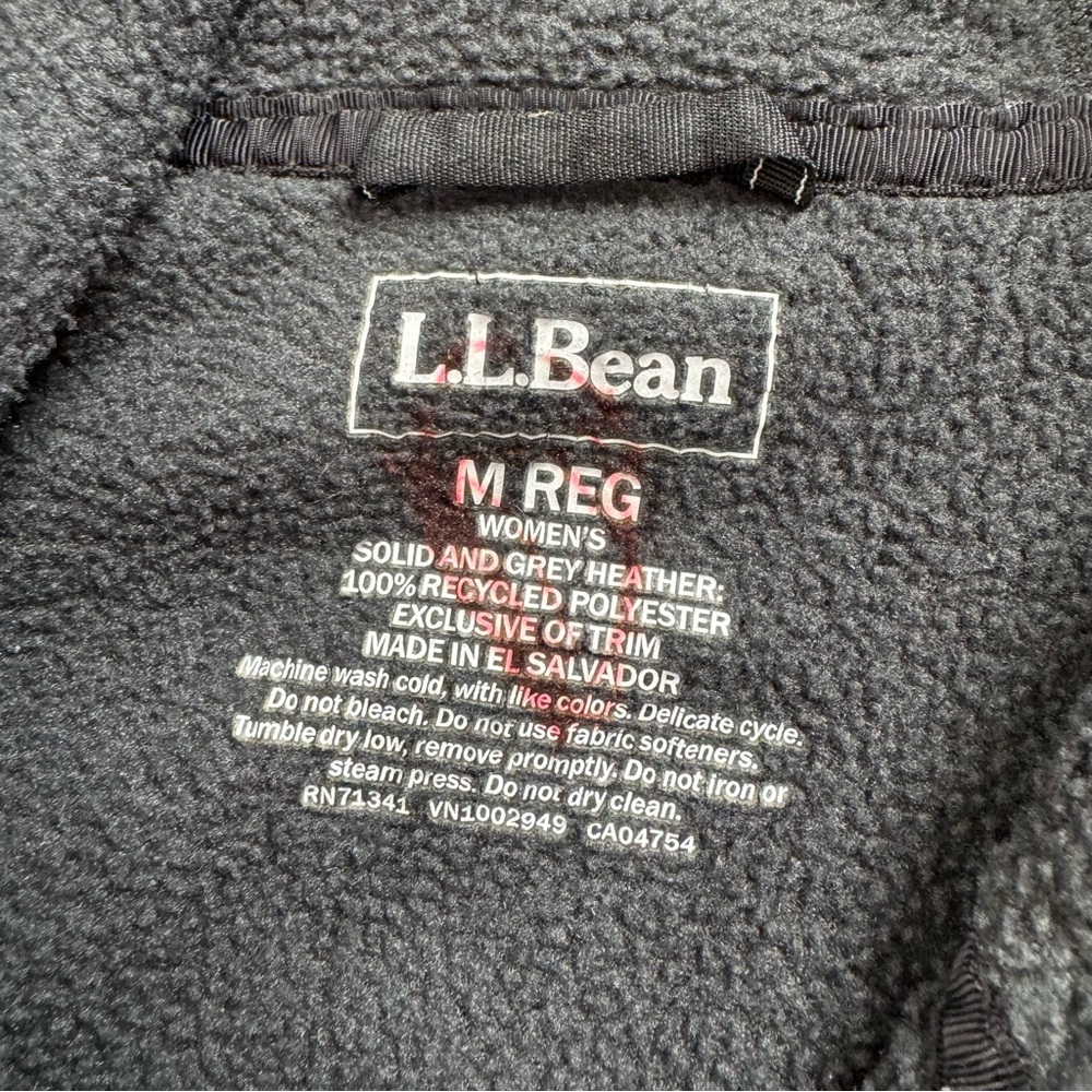 L.L. Bean Full Zip Fleece Jacket - Picture 4 of 5